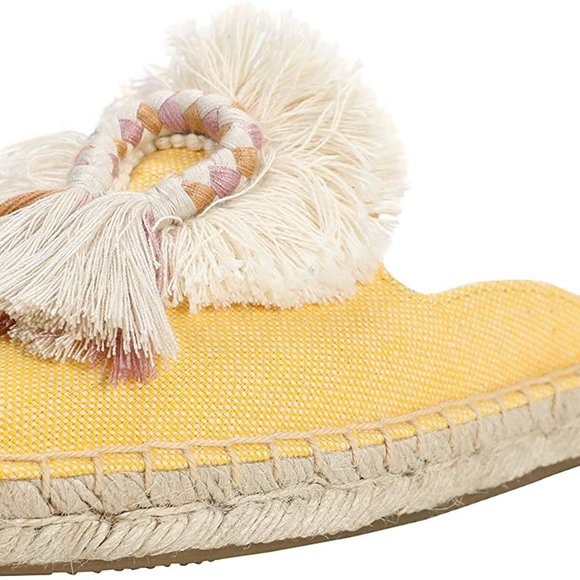 Women's Spring Summer Tassel & Fluffy Ball Canvas - Picture 5 of 5